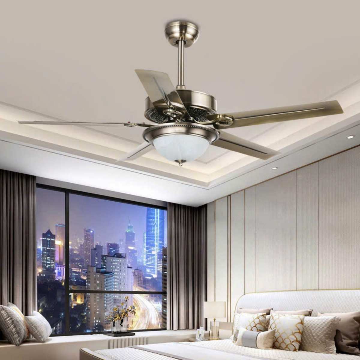 BNN- Quạt Trần Đèn Cánh Sắt Ø1220 | QT48011